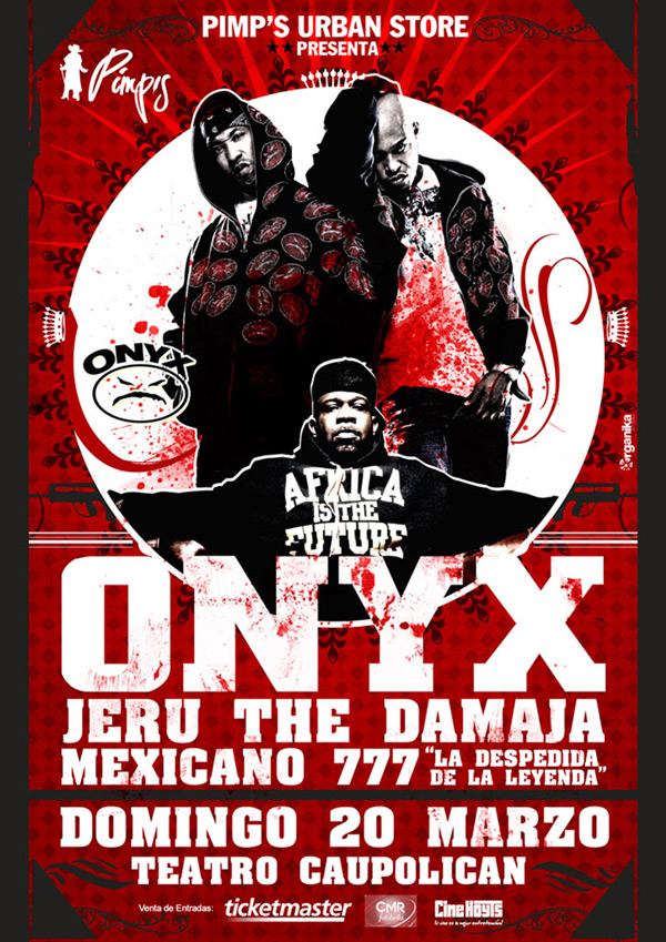 ONYX, Jeru The Damaja & Mexicano 777 en Chile